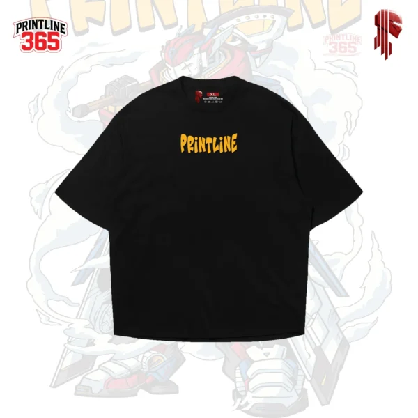 4 T-shirt Over Size Mecha Oni Black