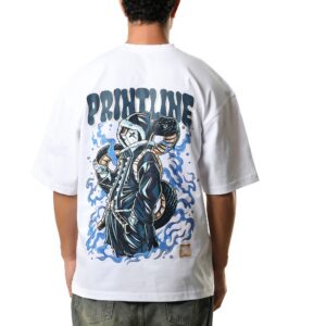T-shirt Over Size Blue Viper