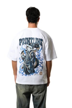 T-shirt Over Size Blue Viper