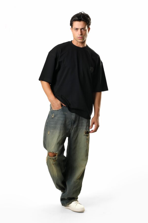 img_8715 T-shirt Over Size Joker 3code Black