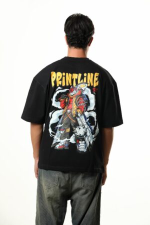img_8721 T-shirt Over Size Mecha Oni Black