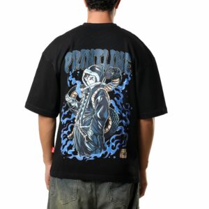T-shirt Over Size Blue Viper Black
