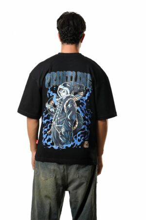 T-shirt Over Size Blue Viper Black