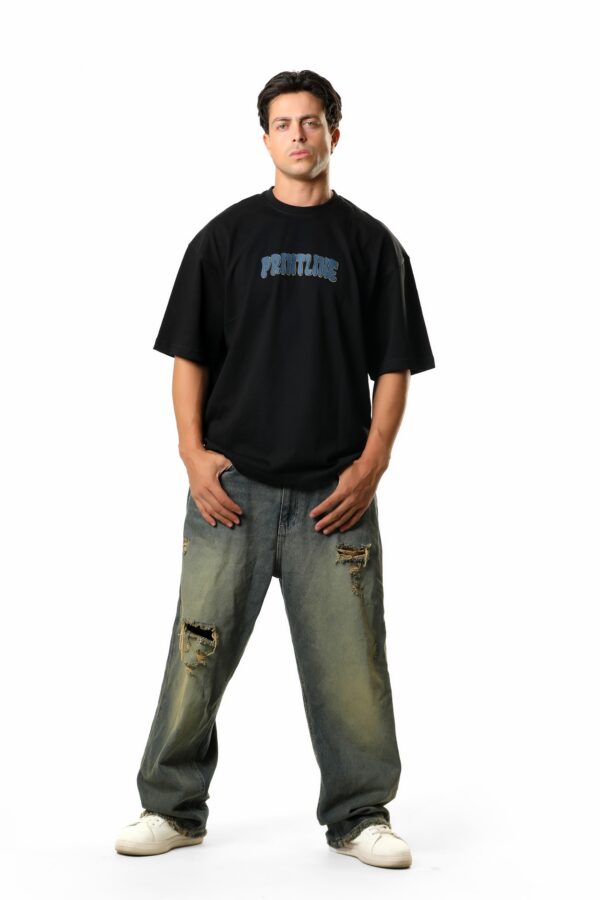 T-shirt Over Size Blue Viper Black