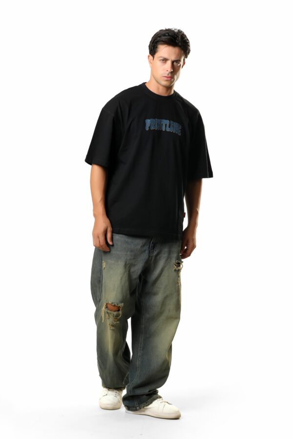 T-shirt Over Size Blue Viper Black