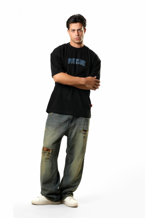 T-shirt Over Size Blue Viper Black